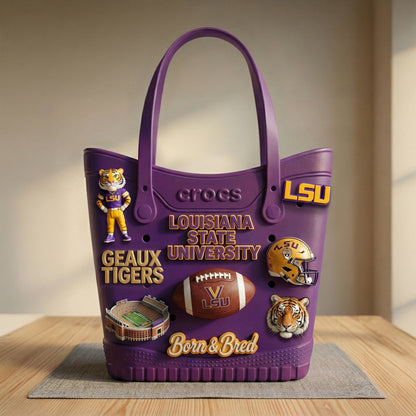 LSU Rubber Tote Bag HTTT
