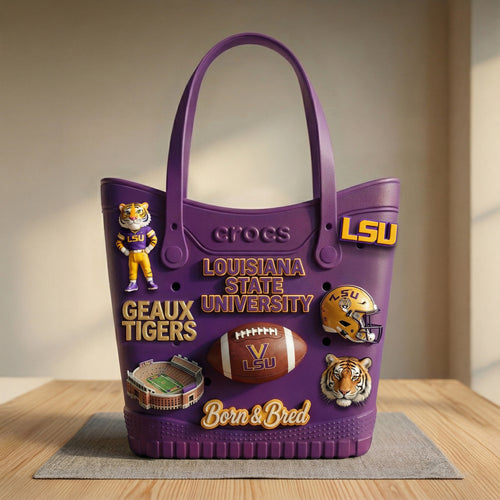 LSU Rubber Tote Bag HTTT