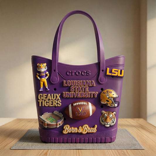 LSU Rubber Tote Bag HTTT