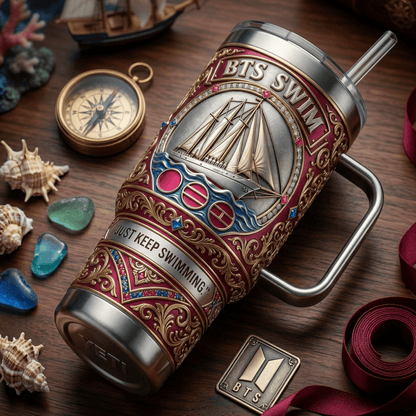 BTS 40oz Tumbler With Handle LNTH