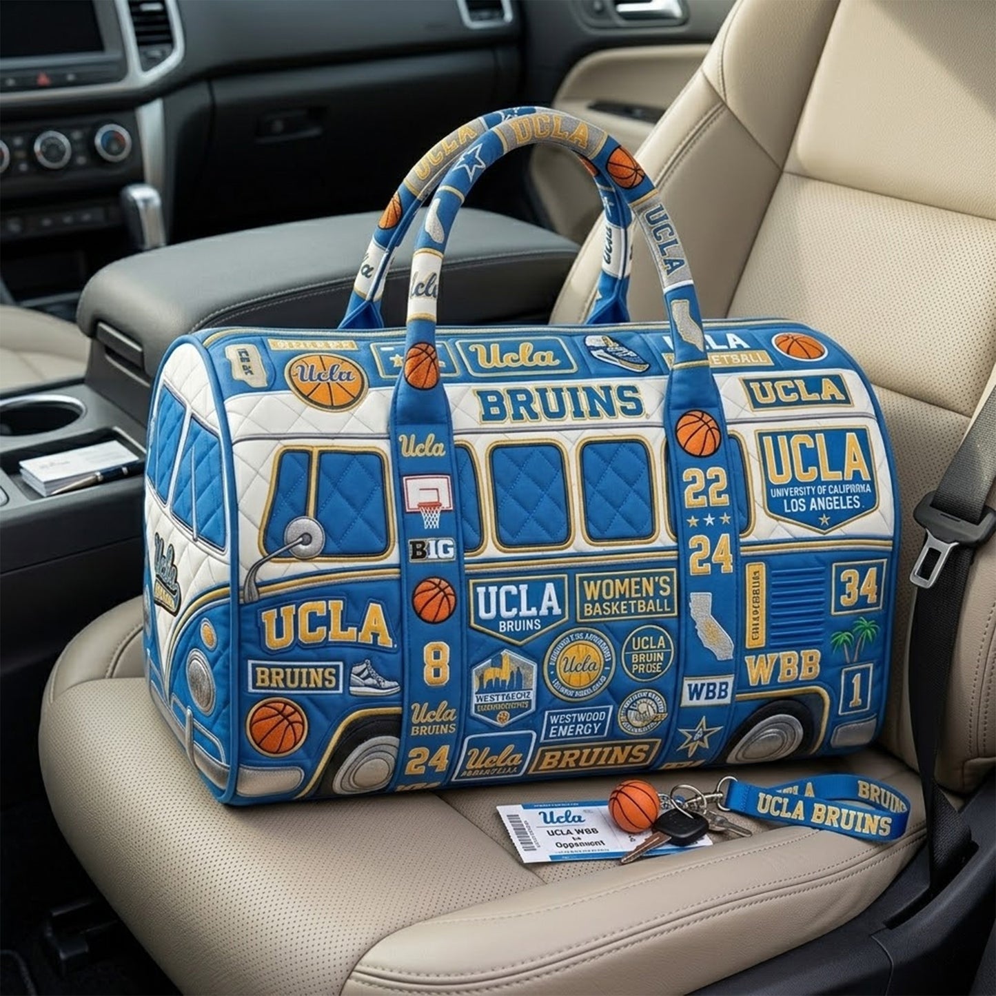 UCLA Premium Quilted Duffle Bag TNSM