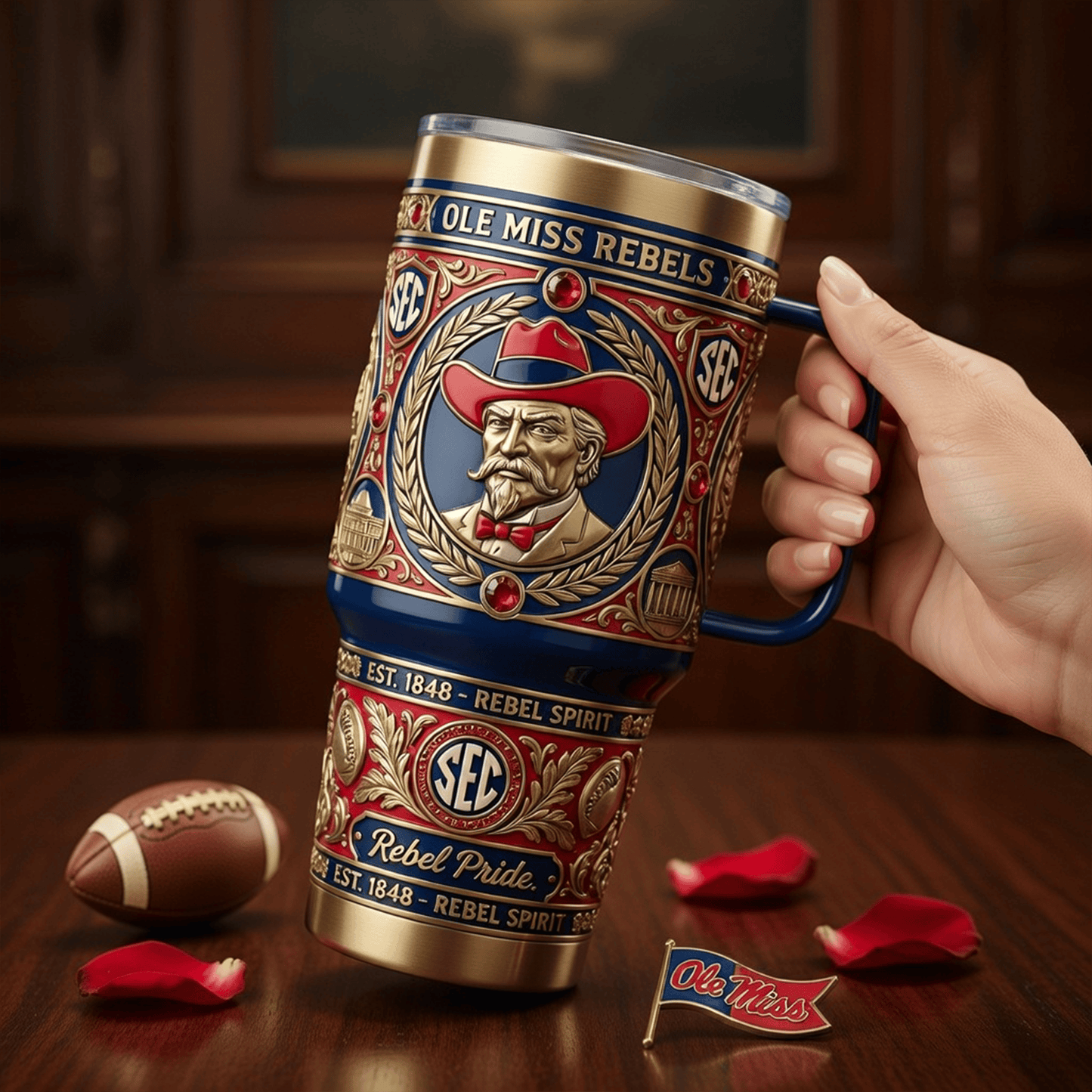 OMR 40oz Tumbler With Handle LNTH